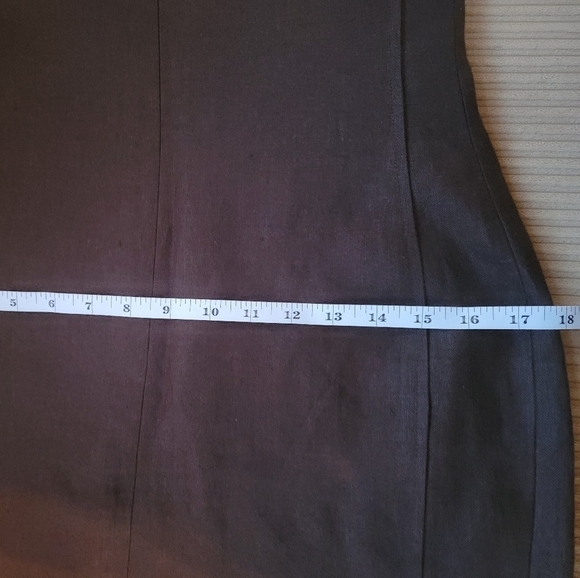EUC Talbots Petites Chocolate Brown Sheath Dress Size 4/6P - Picture 9 of 11